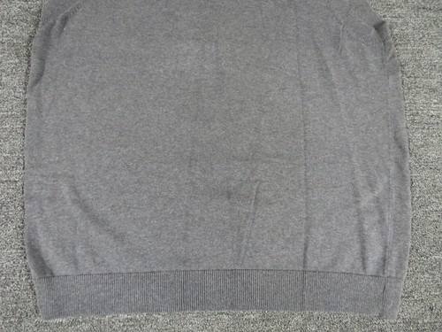Cabelas Sweater Vest Mens Large Gray Outfitter Series Knit Cotton Casual V Neck - Picture 3 of 9