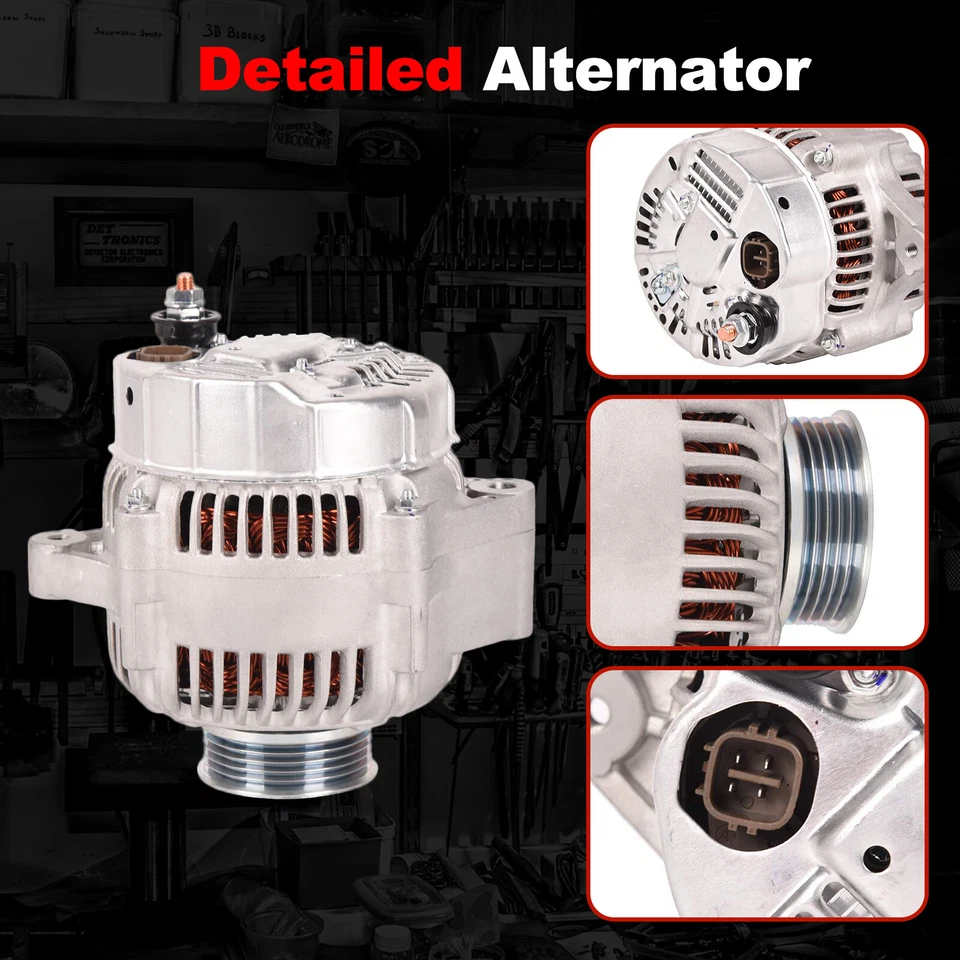 Новый генератор переменного тока 12 В 110 А для Acura RL Base SE Premium 3,5 л 1996-2004 - Изображение 3 из 4