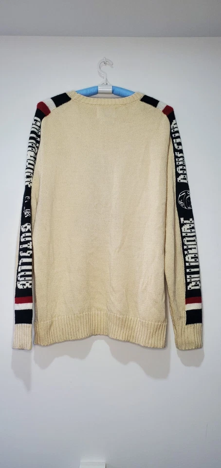 BILLIONAIRE BOYS CLUB Space Knitwear/Sweater XL, Cream White. Rare Color Sweater - Image 2 of 4