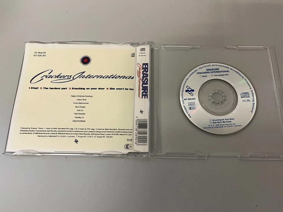 Erasure – Crackers International - 3" Mini CD Single © 1988 - Bild 2 von 2