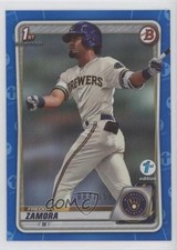 2020 Bowman Draft Chrome Blue Refractor 84/150 Freddy Zamora #BD-46 10gq