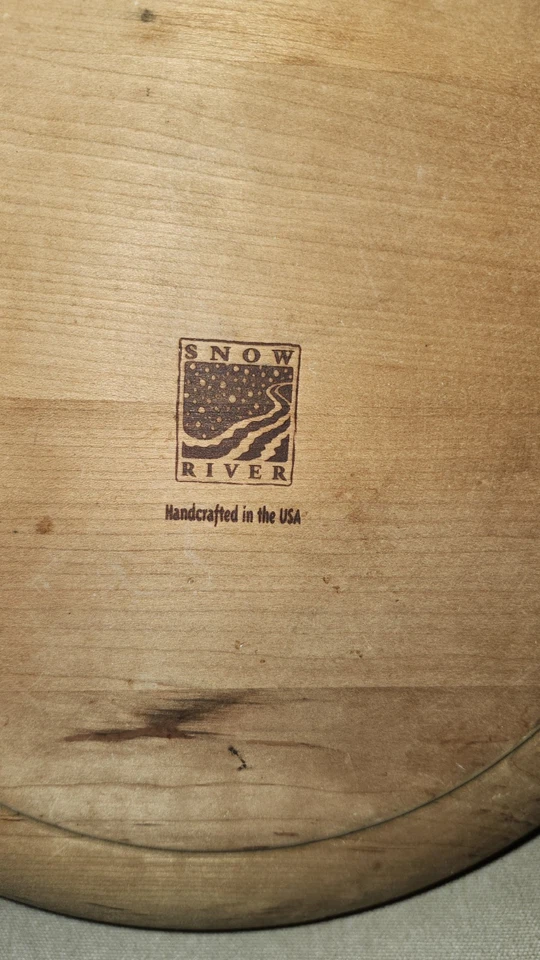 Snow River 13" Hecho a Mano en EE. UU. Cuenco de Madera Lavable y Apto para Alimentos Foto 2 de 4