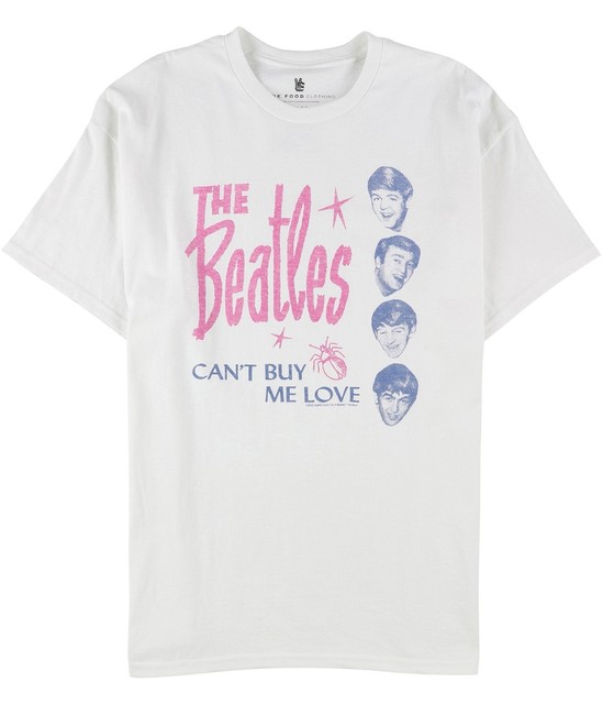 Junk Food Mens The Beatles Graphic T-Shirt, white, M