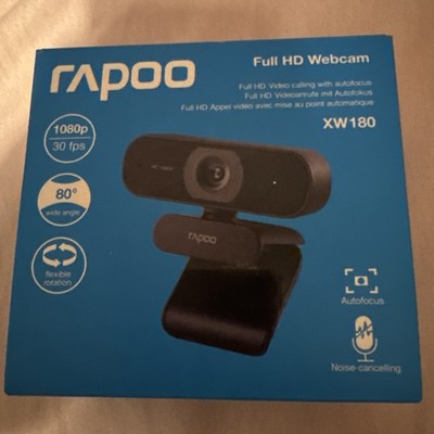 Rapoo XW180 Full HD Webcam 1080P 80 Field of View Fixed Focus Noise Cancelling U