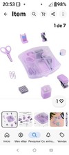 Mini Office Supply Kits Includes Stapler,Scissors, Staple Purple
