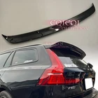 Painted Gloss Black roof spoiler for Volvo 19~26 V60 2nd estate wagon ◎