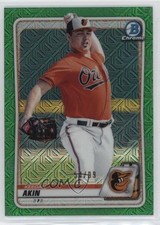 2020 Bowman Chrome Mega Box Green Mojo Refractor 54/99 Keegan Akin #BCP-196 16ik