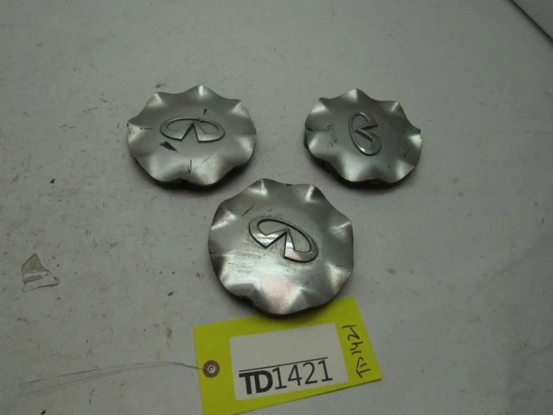 2006-2010 Infiniti M35 M45 18" Alloy Wheel Center Hub Cap Set Of 3 OEM 40315EH01 - Image 4 of 4