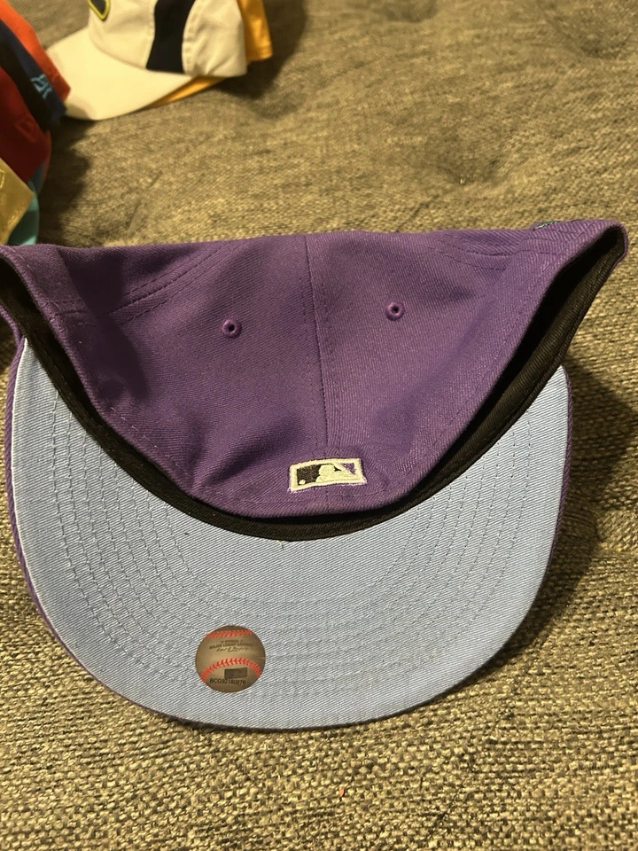 New Era 59Fifty MLB Arizona Diamondbacks 2001 Parche Groovy Gorra Ajustada Sombrero 7 3/4 Foto 3 de 4