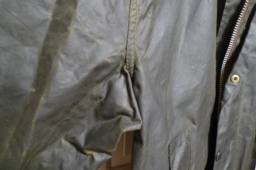 BARBOUR - A200 BORDER WAX COTTON JACKET - SAGE - MADE IN UK - EXCELLENT - 36 image 16