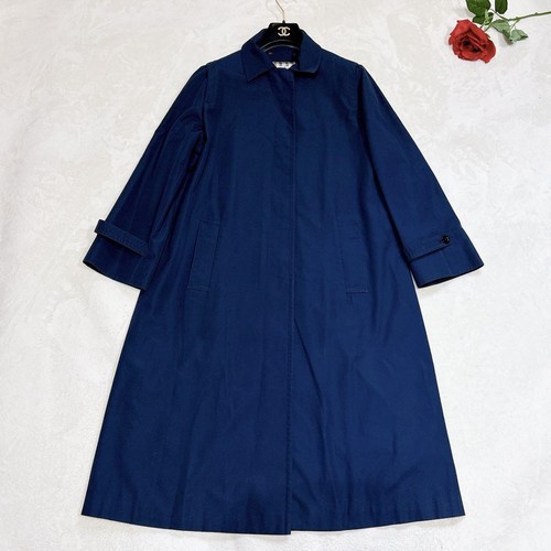 Aquascutum Cappotto donna lungo balconcino blu navy - Foto 3 di 9