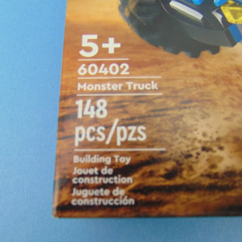 乐高城市蓝色怪物卡车越野儿童玩具游戏套装 5 年以上型号 60402 — 第 2/4 张图片