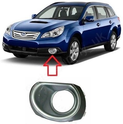 Neu Für Subaru Outback 10-14 Front Links Nebelscheinwerfer Rahmen Silber Leicht