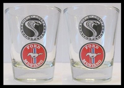 Set of 2 Cobra Mustang  1½oz. Shot Glasses