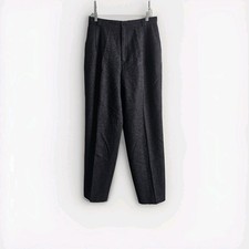 Vintage Woman Dress Pants High Waist Trousers Size 14 Lined Wool High Waisted