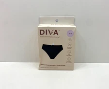 NEW Diva Reuseable Period Underwear Seamless Bikini Black XS/S