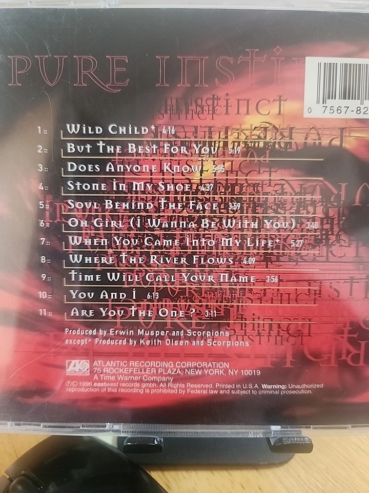 SCORPIONS - PURE INSTINCT CD - Uncensored Cover 1996 Foto 3 de 4