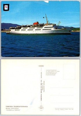 Continental Ciudad De Tarifa Ship Postcard