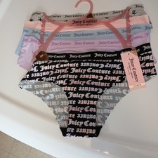 "JUICY COUTURE- 5-Pack ,Seamless Hipster Panties - Comfortable, Stylish, Size M"
