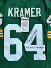 Jerry Kramer Signed #64 Green Bay Packers Jersey HOF 2018 5x NFL Champs JSA