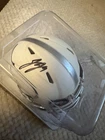 JJ McCarthy Minnesota Vikings Signed Mini Helmet BAS Witnessed