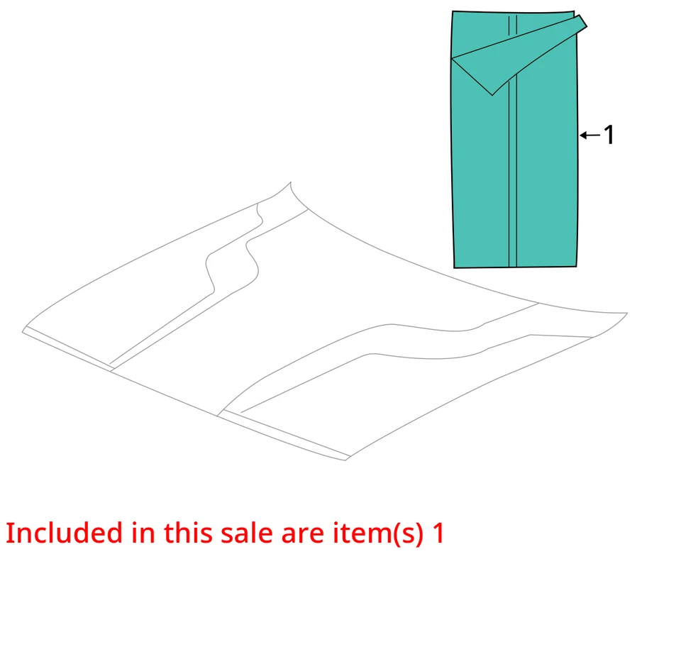克莱斯勒 HOOD 贴花 1UA39SW1AA 全新 原始设备制造商 — 第 3/4 张图片