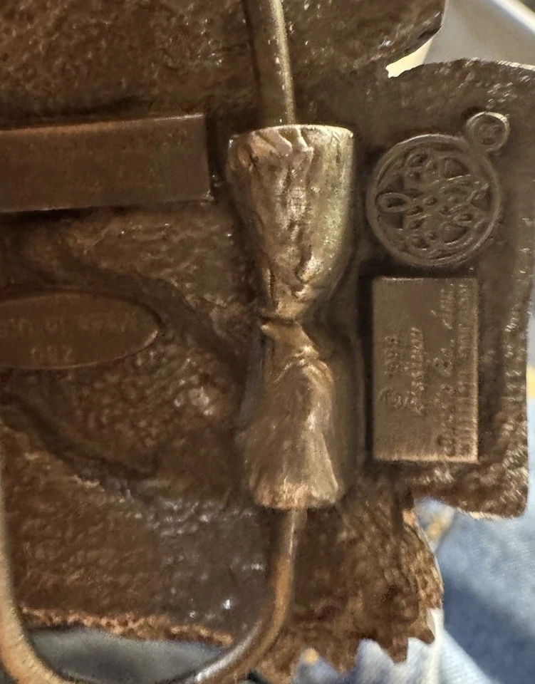 SISKIYOU Buckle Co 1988 Western Arrowhead Eagle Metal Pewter Belt Buckle Z80 USA - Image 4 of 4