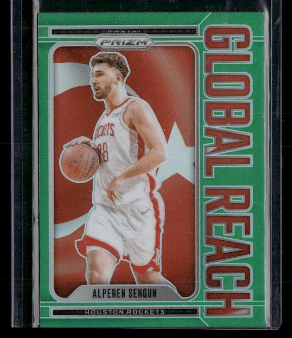 2024-25 Panini Prizm #1 Alperen Sengun Global Reach Prizms Green