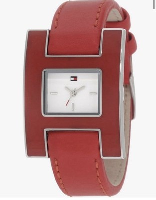 Tommy Hilfiger Red Leather Watch 1781156