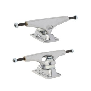 Krux Skateboard Trucks Polished K5 DLK Silver 9.0" Down Low Kingpin Pair