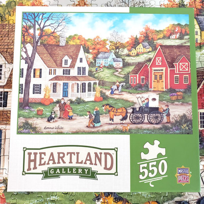 COMPLETE MasterPieces Heartland Bonnie White DINNER AT GRANDMAS 550 Piece Puzzle