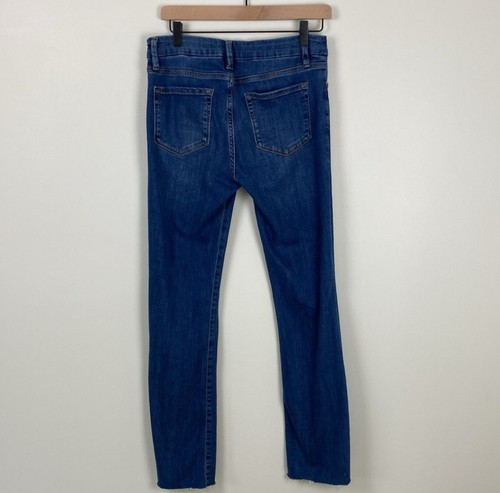 Frame Le Mini Boot Denim Jeans Women's Size 29 Boot Cut Straight Leg Raw Hems - Picture 11 of 11