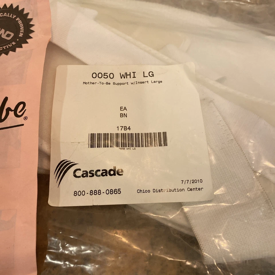 Scott madre para ser blanco moldeado soporte espalda baja abrigo talla grande Foto 3 de 4