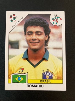 1990 Panini FIFA World Cup Italia '90 Album Stickers 208  Romario BRAZIL