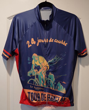 Tour de France 49 24 Jours de CourseCycling Jersey Cycling Couture Size Medium