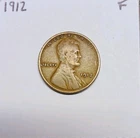 1912 (P) Lincoln Wheat Cent Fine Philadelphia Mint