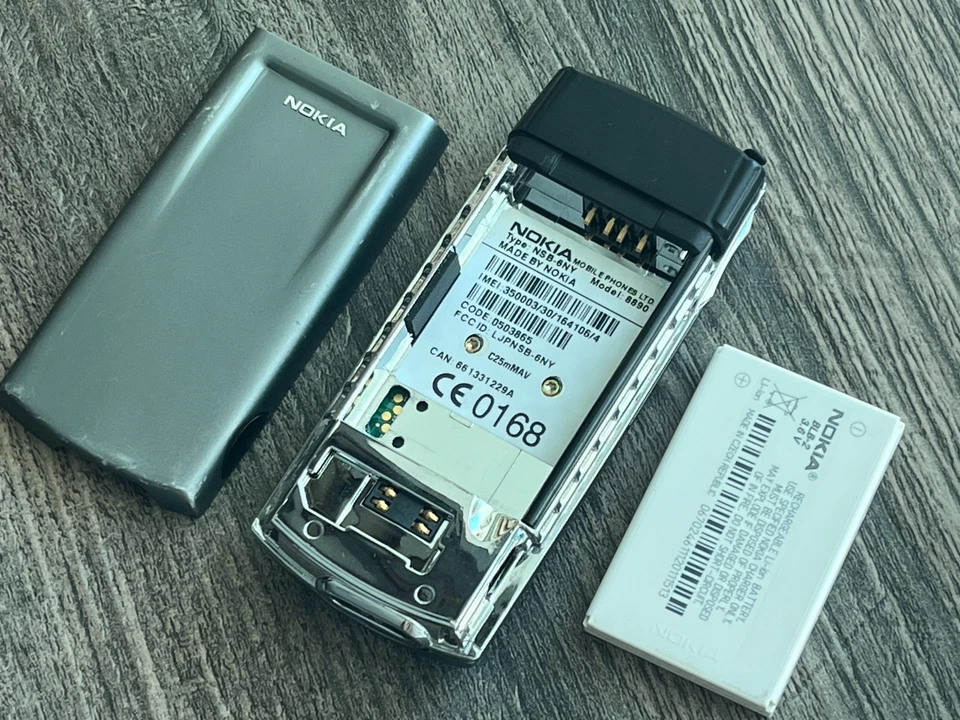 Подлинный Nokia 8890 серый, разблокированный GSM мобильный телефон для коллекционных предметов - Изображение 4 из 4