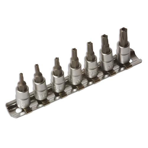 Laser Tools Manipulationssicher Star 5-Sided Buchse Bit Set 0.6Cmd 7Pc 3389-image