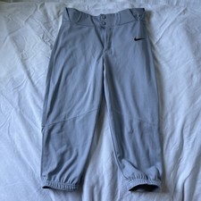 Women's Nike Vapor Select 3/4 Softball Pants Grey Size Small - Immaculate