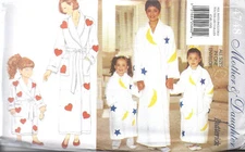 UNCUT Vintage Butterick Sewing Pattern Mother Daughter Bath Robe OOP 4748 NEW