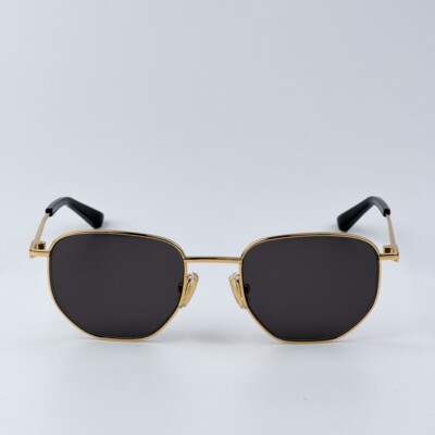 サングラス BOTTEGA VENETA Woman Sunglasses Gold 719771V4450 1251 Bottega Veneta Women Sunglasses Gold Grey Split Panthos