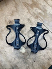 Pair Arundel Mandible Carbon fiber Water Bottle Cage Black road bike 3k matte