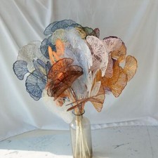 Wedding Fake Ginkgo Leaf Flowers Branch Artificial Ginkgo Leaves Home Shop Decor