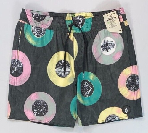 Men's Volcom Stoneys Water Repellant 17" Swim Shorts - Picture 2 of 5
