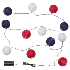 IKEA Knorralg Solvinden LED String Light With 12 Lights, Lights Red Blue White