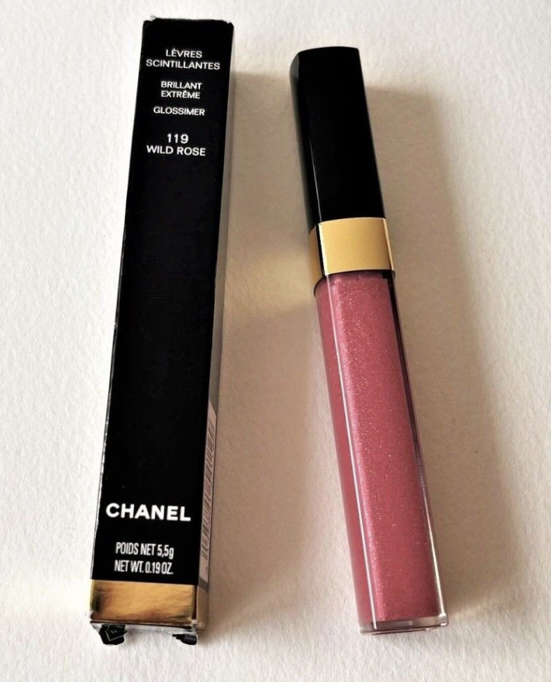 1+X+119+Wild+Rose+CHANEL+LEVRES+SCINTLLANTES+Glossimer+Lip+Gloss for sale  online