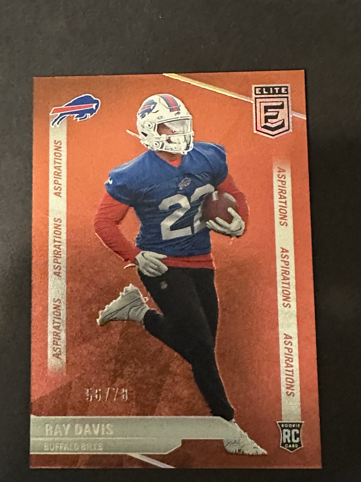 2024 Panini Donruss Elite Ray Davis  Aspirations #154  56/78 rookie card