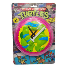 Teenage Mutant Hero Turtles Flying Disc Pikit Toys 1989 Vintage Sealed TMNT
