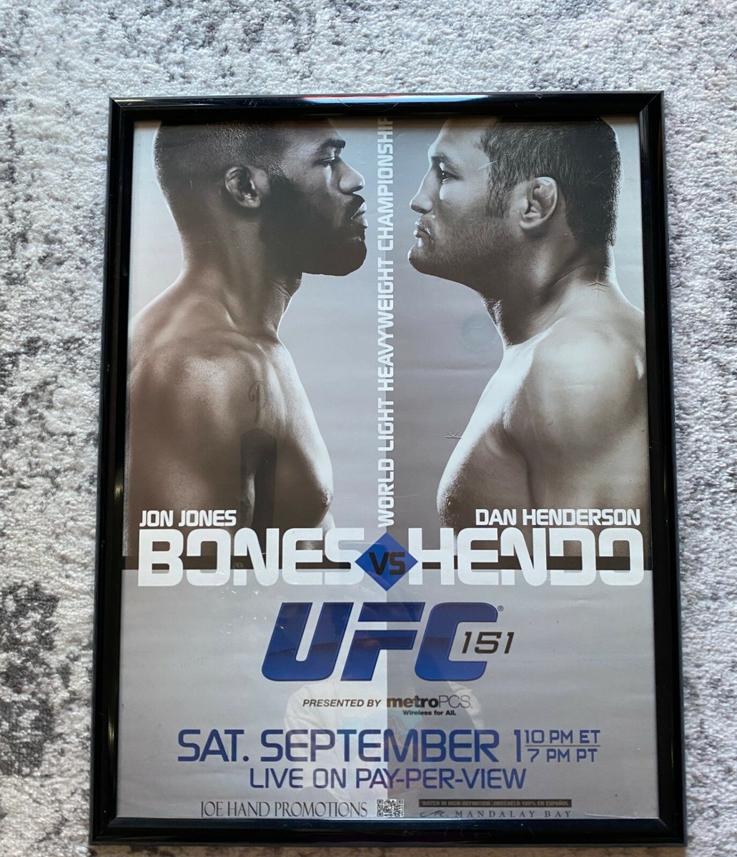 Official UFC 151 Fight Poster Jon Bones Jones Vs Dan Hendo