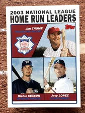 2004 Topps Jim Thome Richie Sexson Javy Lopez #345